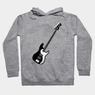 Black Bass Guitar Hoodie